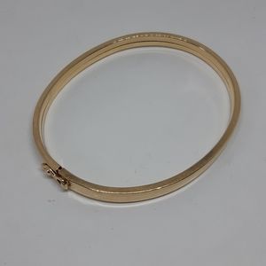 Solid 14K Gold Hinge Bangle